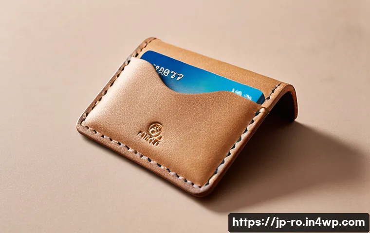 콤부차 가죽 제품의 소비자 구매 요인 - **Prompt:** A close-up shot of a handcrafted kombucha leather cardholder, showcasing its unique text...